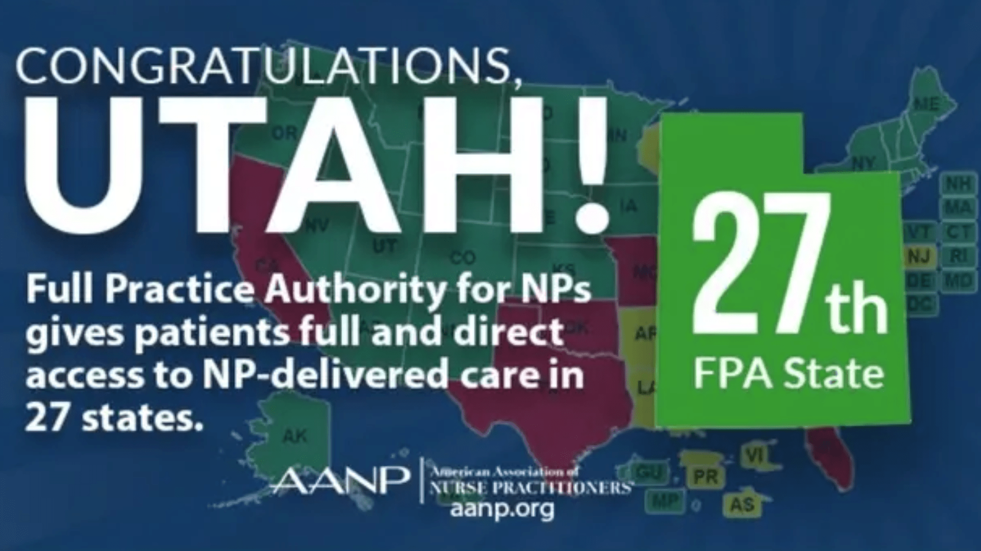 Nurse Practitioners Granted Full Practice Authority in Utah