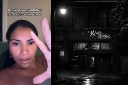 Nurse Gabriel Savannah speaks to camera in a TikTok video about the shooting at Nana Funks in Birmingham, Alabama.