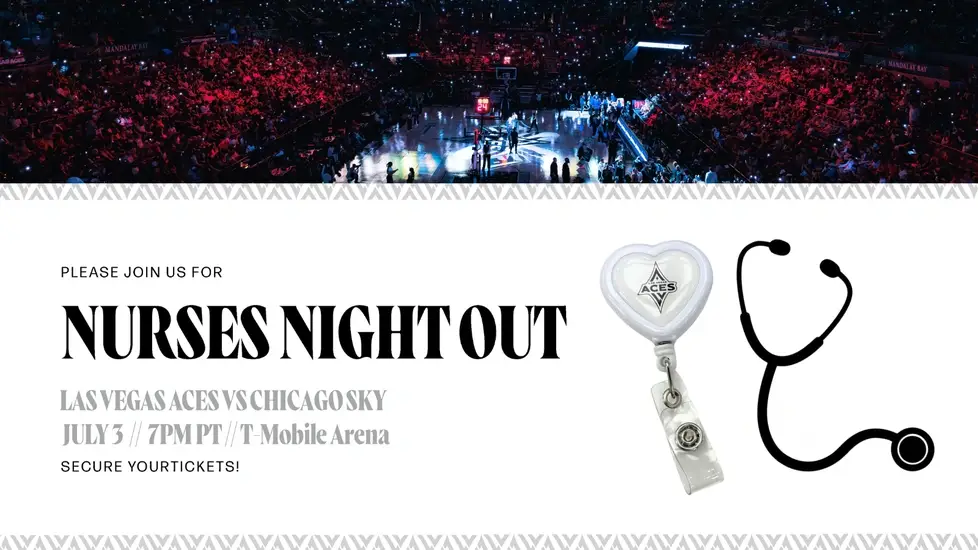 Vegas Aces Nurses Night Out 2026: Discount Tickets & Nominate Nurses For On-Court Honors!