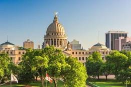 State capitol building in Mississippi