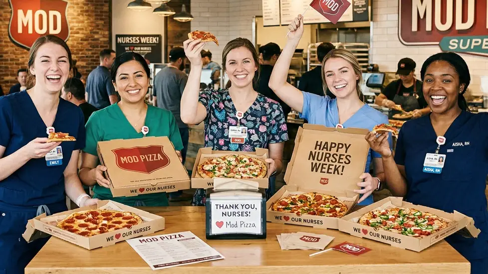 Mod Pizza Nurses Week celebration