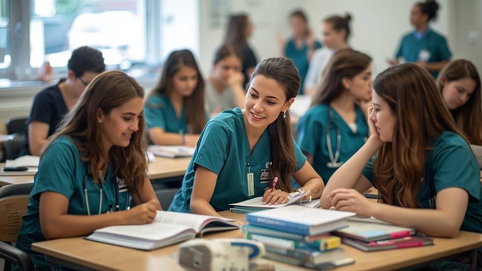 nursing students in classroom mba