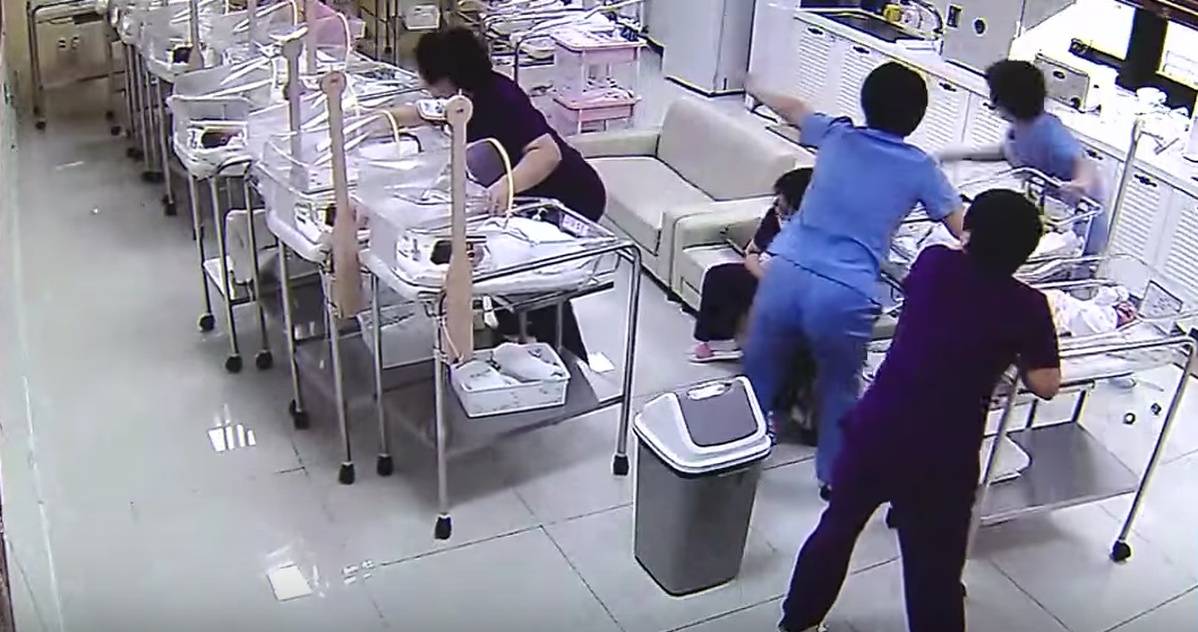 This Video Is Proof That Nurses Are Heroes - Even During Earthquakes!