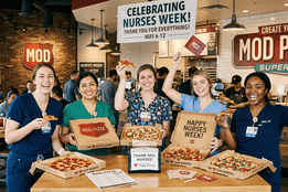 Mod Pizza Nurses Week celebration