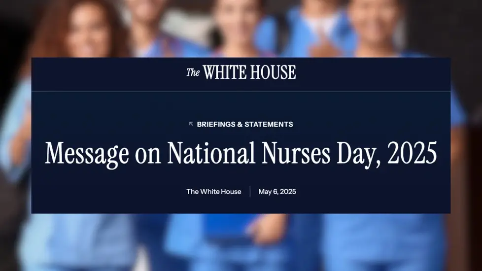 President Trump Shares Message For America's Nurses On National Nurses Day