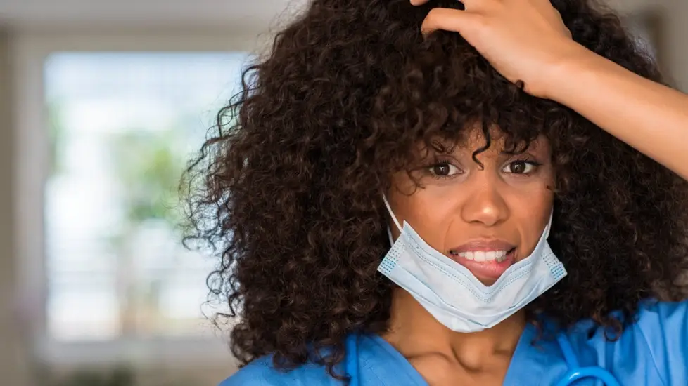 stressed travel nurse