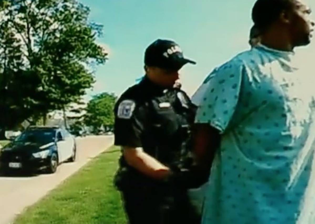 Black Patient Walking Outside Hospital Arrested - Accused of Stealing IV Still In Arm