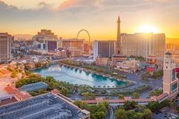 Las Vegas Strip skyline at dusk