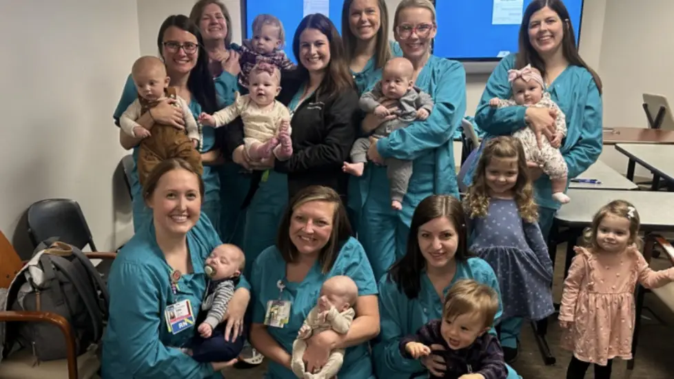 11 L&D Nurses on the Same Unit Were Pregnant Together—Now Their Babies Are the Same Age!