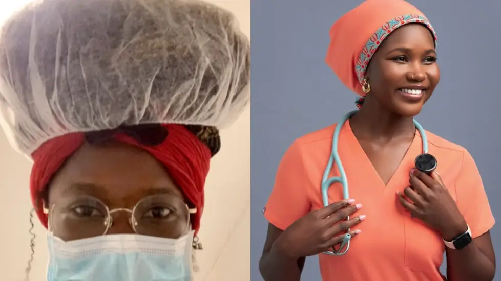 Nurse Co-Creates FIGS Satin-Lined Scrub Cap That Protects Hair
