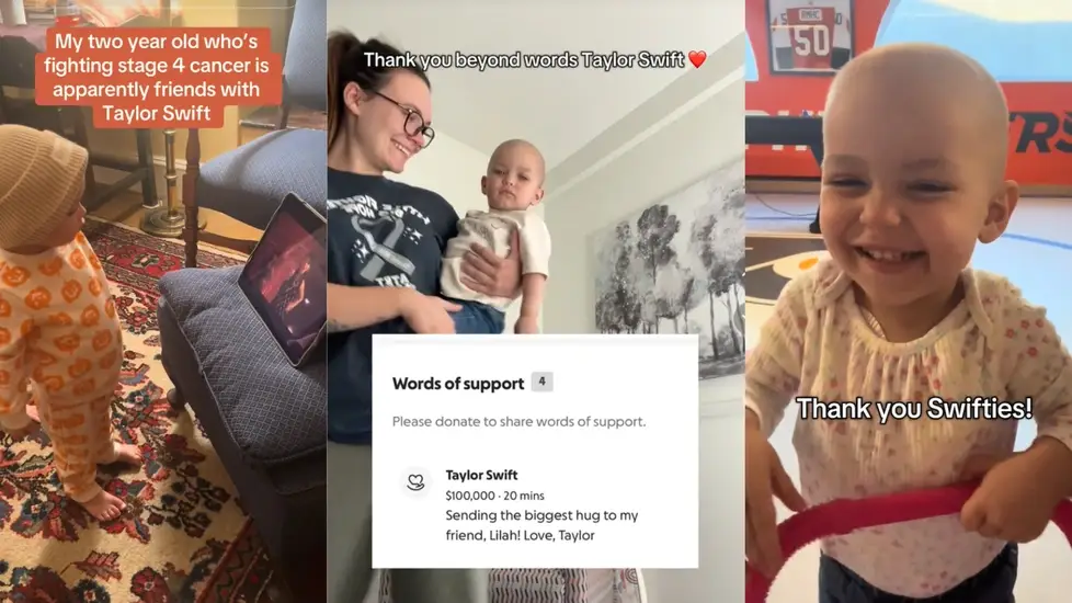 Taylor Swift Donates $100K to 2-Year-Old Cancer Patient—and Swifties Take It Even Further