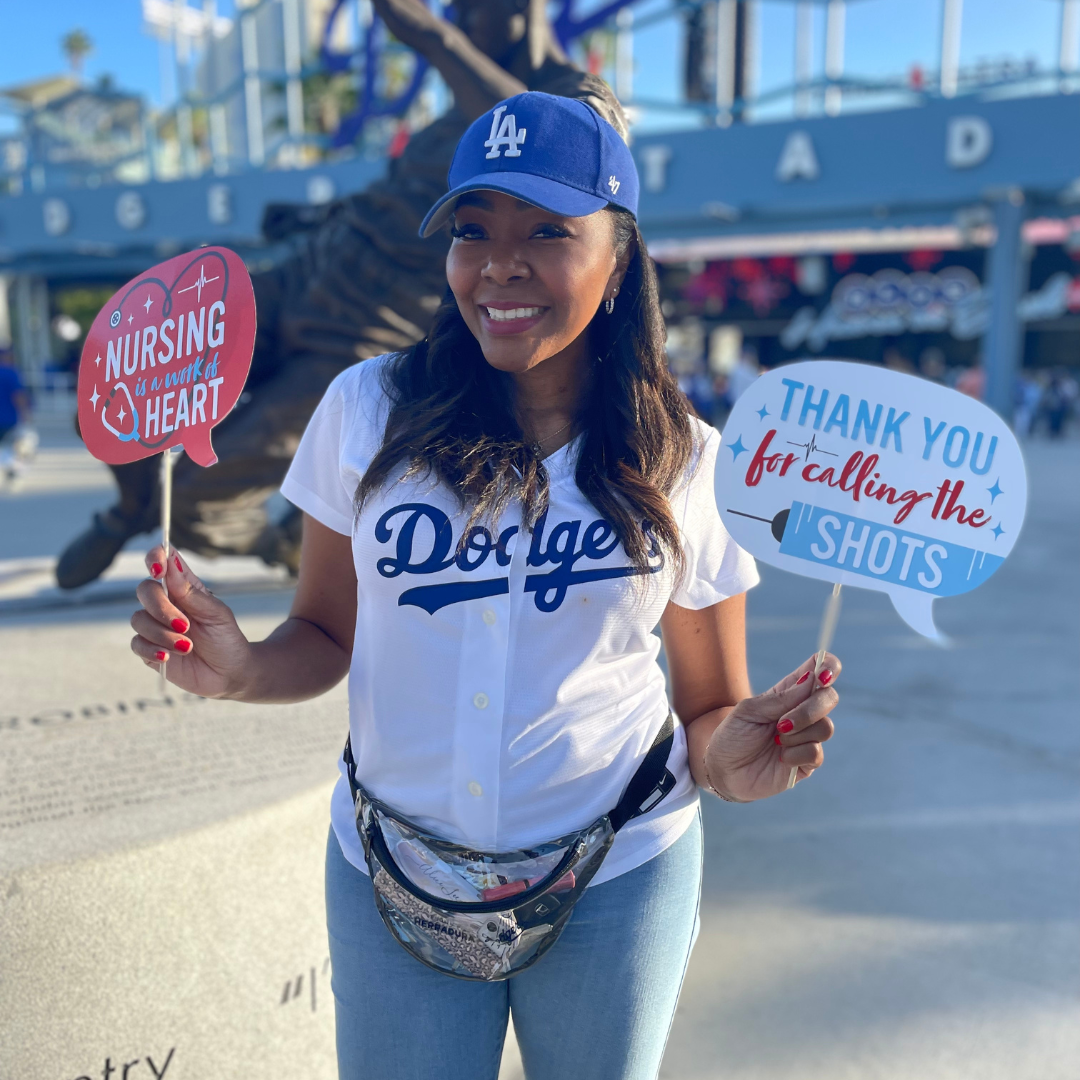 LA Dodgers Honor 4 Nurses On The Field